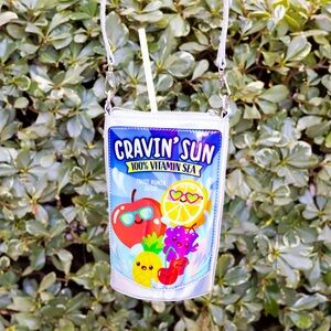 **Cravin' Sun Juice Pouch Crossbody Bag - Fun & Quirky!**